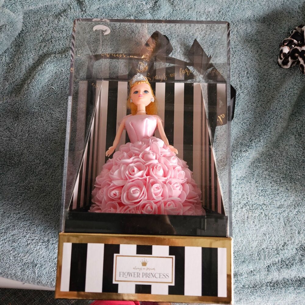 Pink Blond Flower Princess New in Box